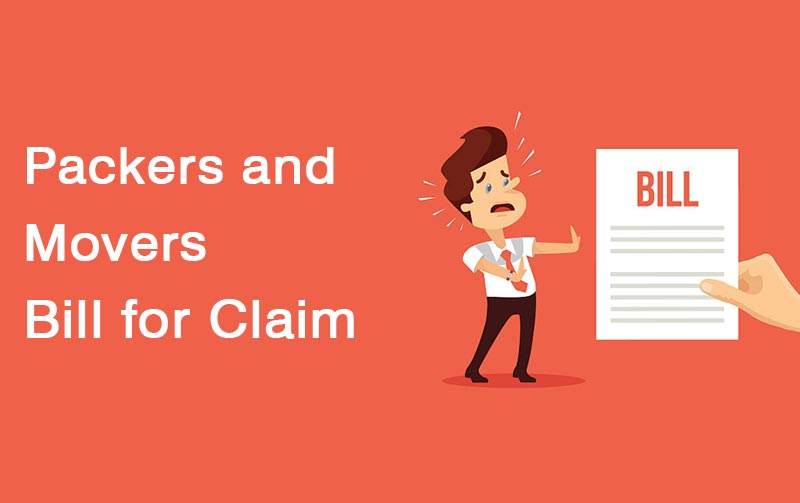 Packers and Movers Bill for Claim